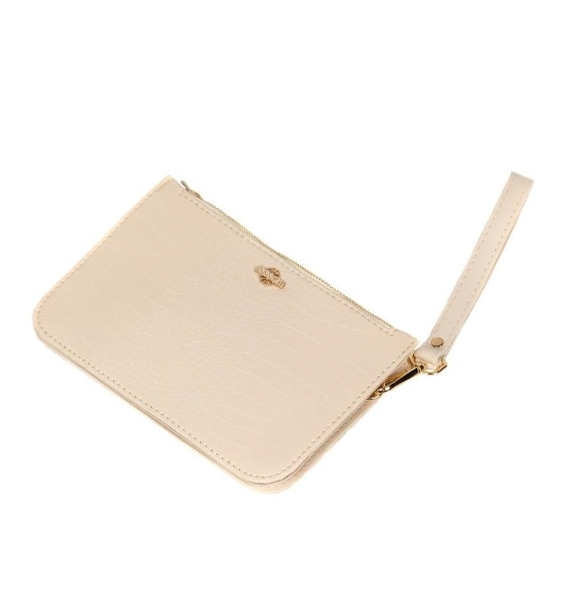 Torbica s ručkom - bež kroko