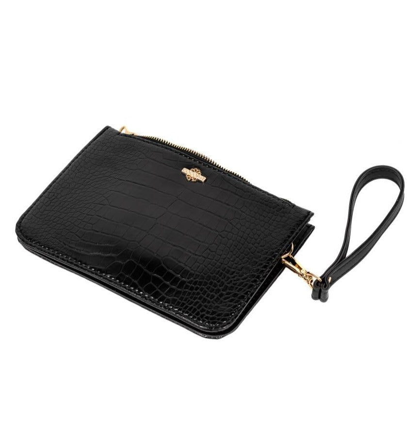 Torbica s ručkom - crna kroko